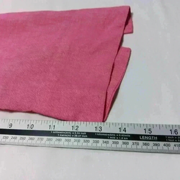 Lands End 💯 Linen 3/4 length  sleeve v neck pull over top. Ladies Size S - Picture 4 of 8